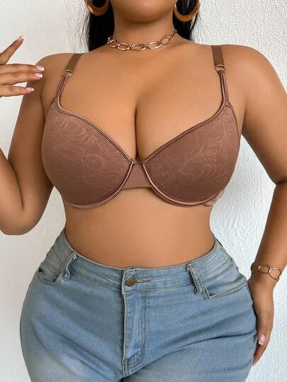 DesireSculpt Plus Size Women Underwire Soft Cup Comfortable Bra