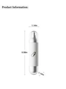 Teckwe Alat Cukur Bulu Hidung Elektrik 2-in-1 Baru dengan Lampu dan Pencukur Mini, Pisau Ganda yang Dapat Dicuci dengan Air, Kapasitas Baterai 200mAh - MultiWarna - View 11