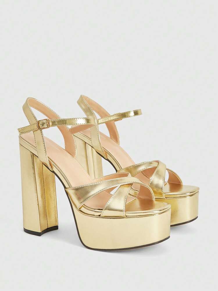 CUCCOO LuxiPop Women Fashion Party Heeled Sandals