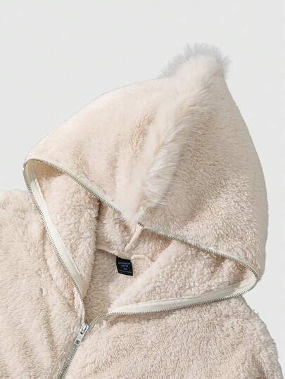 Chaqueta de punto con capucha casual de hombre