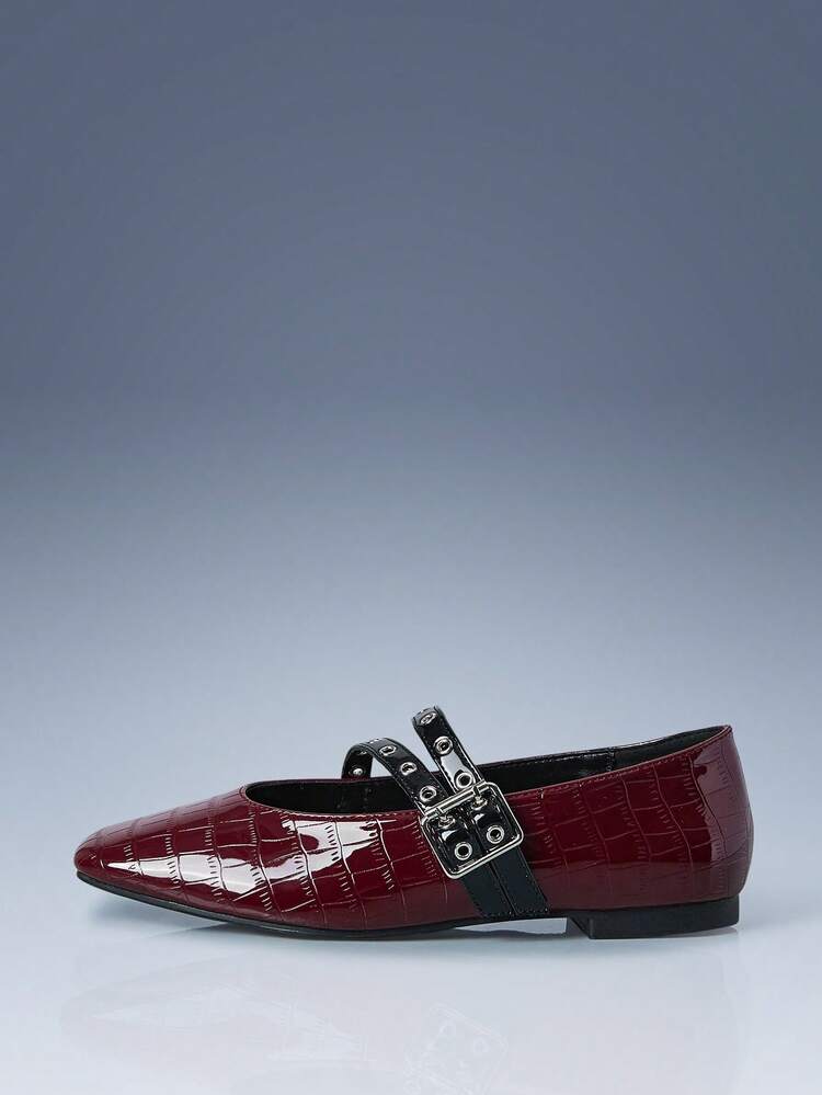 CUCCOO GRLICON Women's Corn Callus Buckle Design Casual Fashion Flat Shoes For Christmas