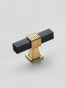 1PC/2Pcs Black/Golden Extend Aluminum Alloy Cabinet Door Handle, Modern Simple European Style Wardrobe Drawer Pull - Black - View 3