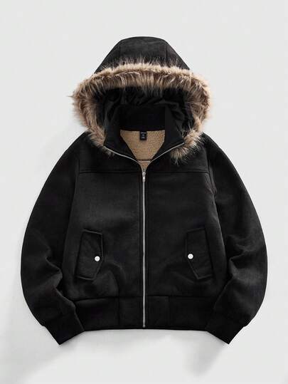 Street Life Giacca cardigan con colletto in pile per uomo