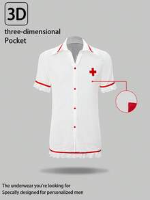 DrisQ DrisQ Sexy Nurse Roleplay Costume For Men, Suitable For Party And Celebration - Multicolor - View 1