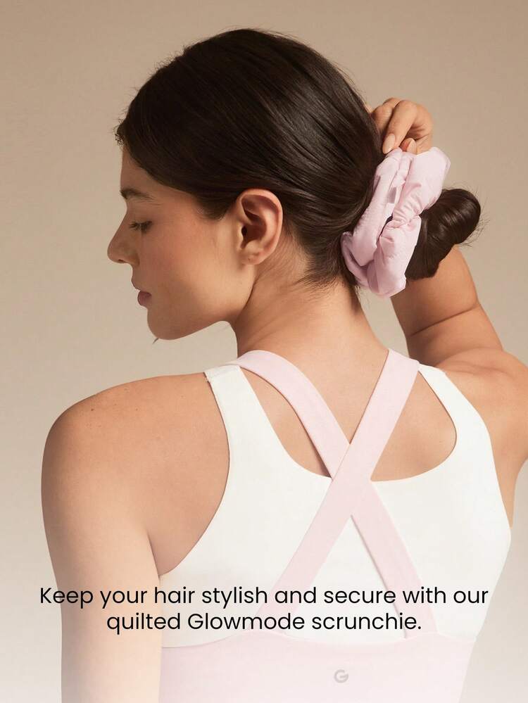Scrunchie de Cabelo Acolchoado, Resistente à Água, com Logo Tecido, para Uso Diário, Outono e Inverno, Atividades ao Ar Livre