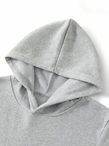 Manfinity Homme Bộ 2 quần nỉ và áo nỉ in họa tiết Spade & Crown thường ngày cho nam, thời trang thu/đông cho nam - Xám - Xem 4