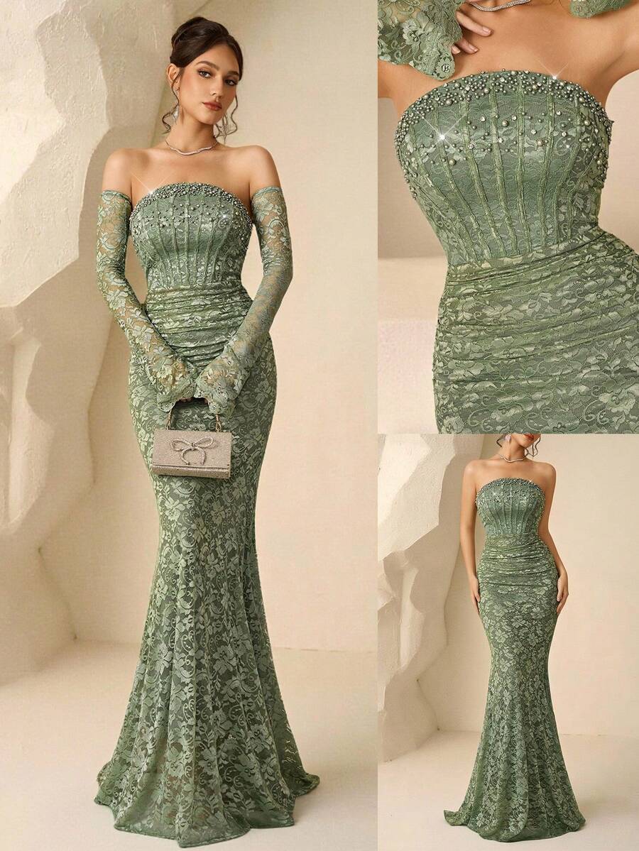Coutiva Luxury Evening Gown, High-End Formal Dress, Elegant And Sophisticated Lady-Like Style
