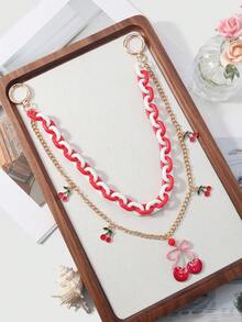 ROMWE Anime 1 chiếc mặt dây chuyền hình ngôi sao và trái tim bằng acrylic màu hồng và hồng nhạt, kiểu dáng tối giản, đa năng, đáng yêu, chất lượng cao, dùng để tự làm dây chuyền quần jean, phù hợp cho phụ nữ đeo hàng ngày, làm quà tặng ngày lễ. - Màu đỏ -4 - Xem 5