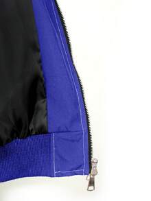 PAVTROS 男士夹克，休闲连帽夹克，纯色简约拉链，百搭时尚休闲款，开襟羊毛衫设计，这款夹克是送给朋友、丈夫、亲戚的绝佳礼物。 - 藍色 - 查看 8