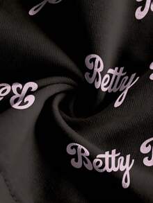 Betty Boop x SHEIN 女士夏季时尚字母卡通印花修身露脐吊带背心 - 白色 - 查看 3