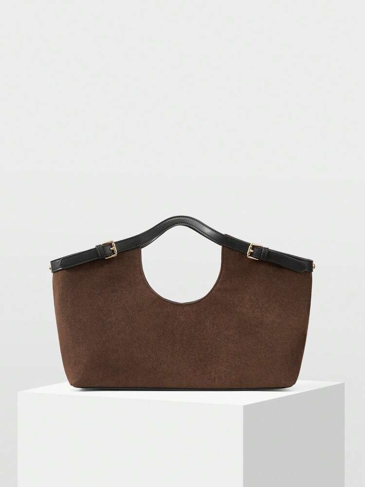 SUEDETTE FASHION TOTE BAG