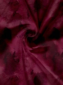 Soleia 女士休闲优雅扭结不对称下摆抹胸上衣，扎染印花，安哥拉红 - 彩色 - 查看 9