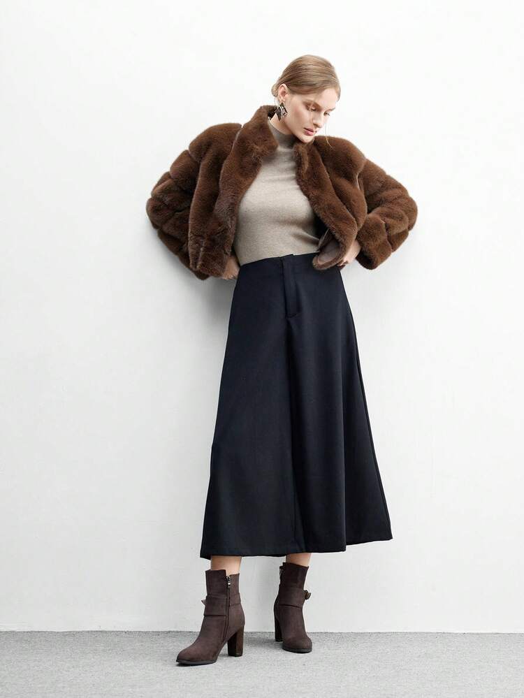 CUCCOO BIZCHIC Damskie szpiczaste botki z klamrą, modne i uniwersalne, do codziennego noszenia, na szpilce