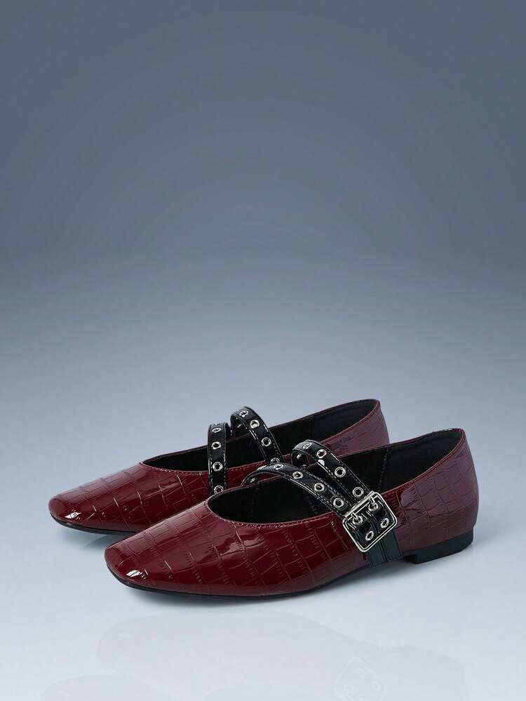 CUCCOO GRLICON Women's Corn Callus Buckle Design Casual Fashion Flat Shoes For Christmas