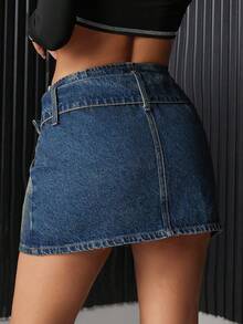 EURMUSE 女士简约腰带紧身裙，休闲日常穿着