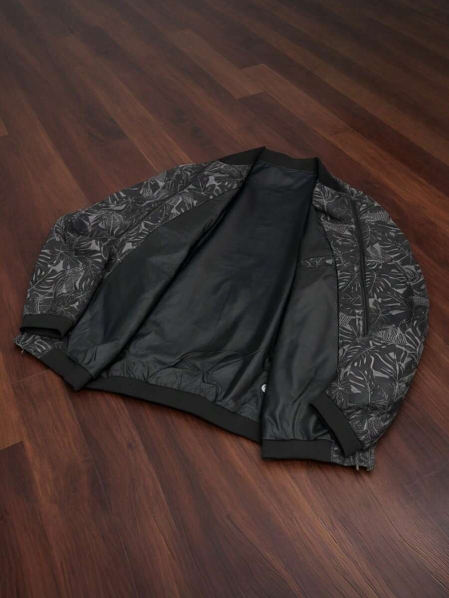Manfinity Homme Áo khoác dài tay in họa tiết tối giản dành cho nam - Nhiều màu - Xem 1