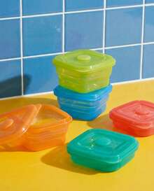 Joivida 便携场景版：可折叠硅胶碗 - 旅行、露营和婴儿喂养的理想之选 | 轻便防漏 - 彩色 - 查看 9