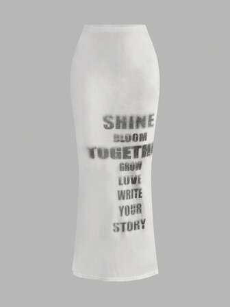 ROMWE Avant Avant-Garde Subculture Low-Waist Women's Skirt