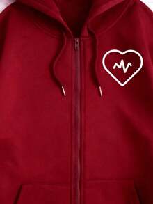Women Sweatshirts - Burgundy - View 10