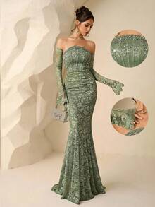Coutiva Luxury Evening Gown, High-End Formal Dress, Elegant And Sophisticated Lady-Like Style