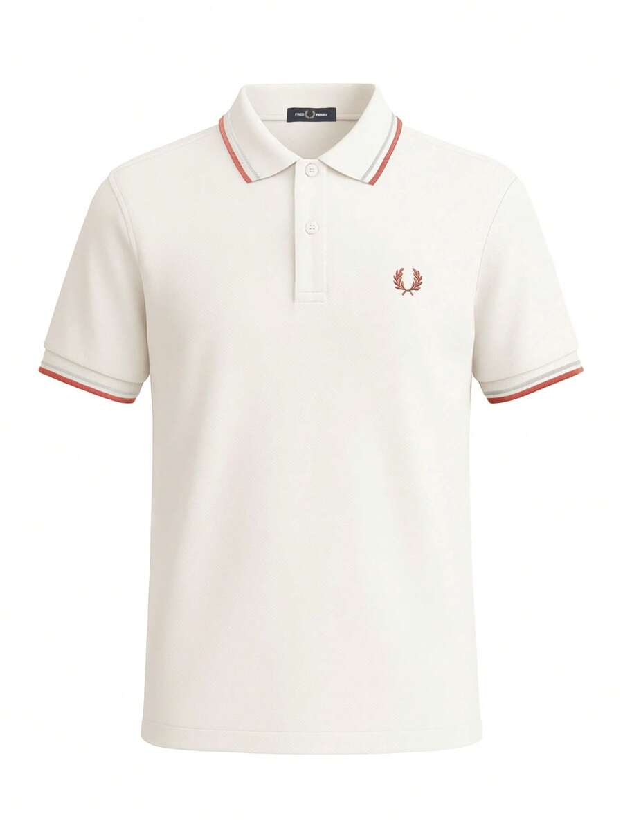 Fred Perry Men's Polo Shirt Beige - LECR - View 1