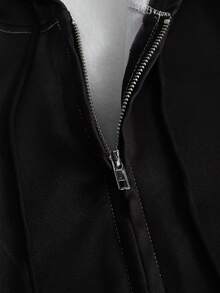 Aesthetic Post PAVTROS Men's Young Street Style Patchwork Sweatshirt, Autumn/Winter Cute Jacket Cropped Zip Up Men Graphic Zip Ups - Multicolor - View 5