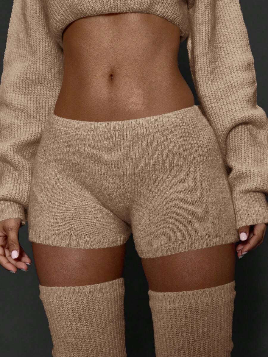 MUSERA Women Sweater Co-Ords Evening Party Elegant Spring - Apricot - View 1