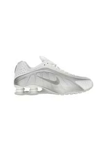 Nike Shox R4 Men's Shoes White HQ1988 - WHITE/METALLIC SILVER-WHITE - View 1