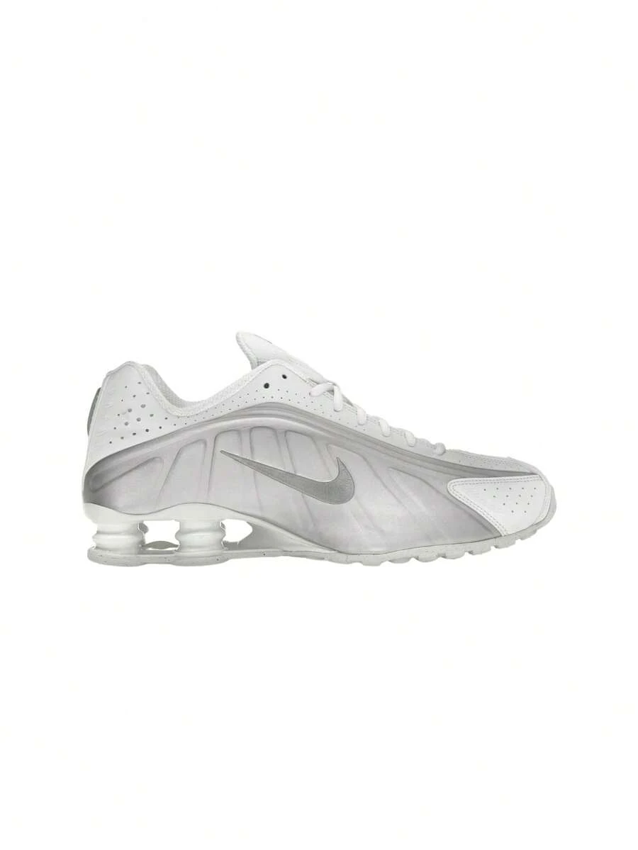 Nike Shox R4 Men's Shoes White HQ1988 - WHITE/METALLIC SILVER-WHITE - View 1