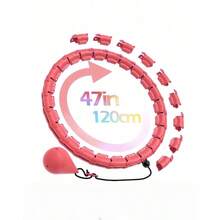 Bài tập giảm cân dành cho người lớn 47in/120cm, phù hợp cho phụ nữ và người mới bắt đầu, bao gồm 24 mắt xích có thể tháo rời và quả bóng rỗng tự làm màu tím - Nhiều màu - Xem 9
