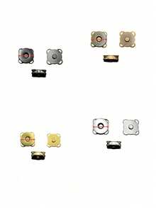 5/10/12/20 par magnetiska knappar för gör-det-själv, tecknade magnetiska osynliga tryckknappar för sömnad, magnetiska knappar med plommonblomma, syknappar, osynliga sydda metallknappar, plånboksspännen - Silver - Visa 14