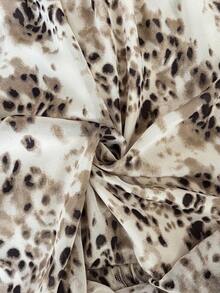 Vionelle Váy voan họa tiết da báo Pháp lãng mạn cỡ lớn, Xuân/Thu - Nhiều màu - Xem 9