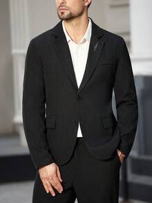 Calvornis 1 Set Herren Business-Casual Einreiher Anzugjacke und Hose, mit Schalkragen Design für zusätzlichen Stil und Layering, geeignet für Pendeln, Geschäft, Partys und Bankette. Dieser Anzug ist ein unverzichtbares vielseitiges Teil in der Garderobe eines Mannes und macht ein tolles Geschenk für Freund oder Ehemann