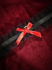 SpicyHot Bộ 2 món áo liền quần ren môi đỏ cực kỳ gợi cảm dành cho Ngày Valentine - Nhiều màu - Xem 6