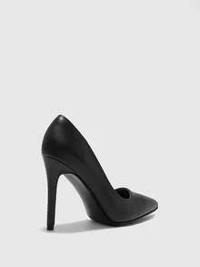 CUCCOO BIZCHIC Women's Fashionable Elegant Pointed Toe High Heels For Christmas - Black - View 9