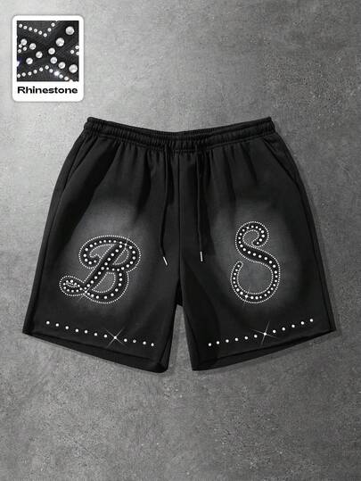 ROMWE MEN Men's Casual Drawstring Loose Fit Comfortable Shorts, Versatile Daily Wear