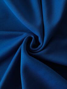 Mr Men Little Miss X SHEIN Tween Boy Casual Cartoon & Letter Graphic Crew Neck Sweatshirt, Autumn - Blue - View 7