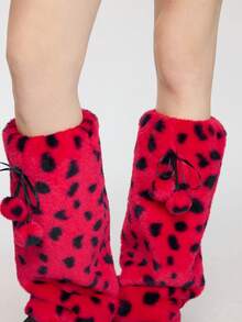 ROMWE Anime 女士护腿套 - 紅色 - 查看 6