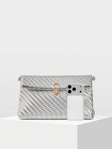MOTF PREMIUM LADIES' HANDBAG - Bright silver - View 3