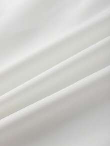 SHEIN Franclia Áo sơ mi nữ kiểu dáng thường ngày phối màu tương phản, phong cách tối giản, thích hợp cho hoạt động ngoài trời, đi làm, màu trắng thanh lịch, áo kiểu nữ bằng lụa, áo kiểu màu kem, áo kiểu nữ. - trắng - Xem 4