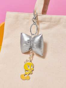 LOONEY TUNES X SHEIN Rotatable Metal Keychain - Multicolor - View 4