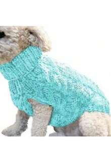 Áo len cho chó con PETSIN dành cho chó nhỏ vừa và nhỏ, quần áo mùa đông ấm áp cho thú cưng, áo vest cổ lọ cho chó Chihuahua, áo khoác Yorkie mềm mại, áo khoác Teddy - Nhiều màu - Xem 23