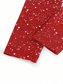 Y2Kool BiGraphic Women's Metallic Silver Foil Polka Dot Print Fitted Long Sleeve T-Shirt, Suitable For Parties, Halloween, Y2K Streetwear, Autumn/Winter Casual Stylish Collection New Years Rhinestone Tops Red Sparkly Top Red Concert Top Party Top Valentine Tops Springs Women Birthday For Women Carnival