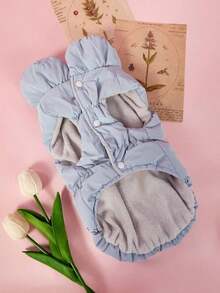 PETSIN 3-Layer Thick Warm Pet Dog Jacket Outfits For Autumn/Winter, Suitable For Poodle, Teddy, Yorkshire Terrier & Other Small/Medium Breed Dogs