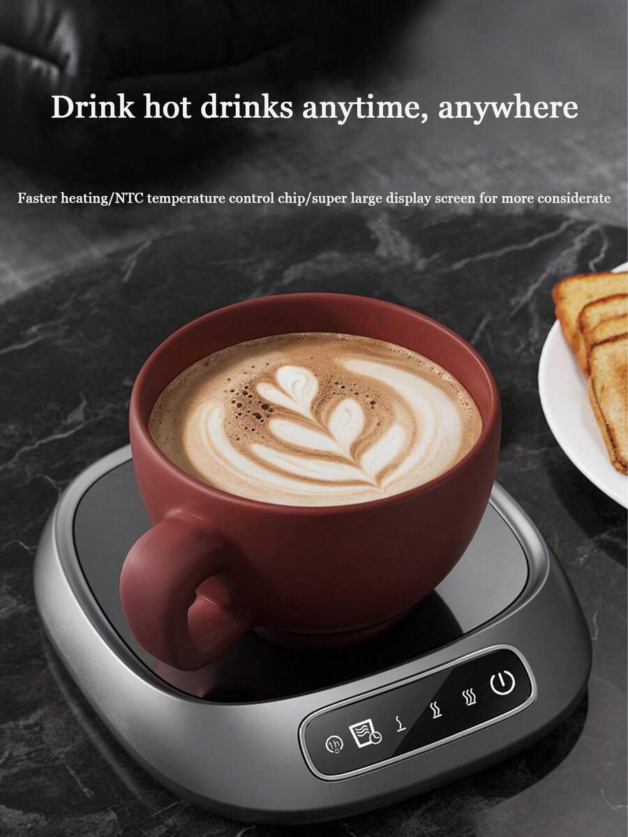 Teckwe 55 ° C Warm Cup Heater Automatic Electric Insulation Base Warm Cup Mat Water Cup Thermostatic Cup Mat Hot Milk - Multicolor - View 1