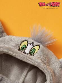 TOM & JERRY X PETSIN 1 Piece Cute Blue Cat Pet Hat Gray Autumn And Winter Thick Warm Cat And Mouse Co Branded Pet Headwear - Grey - View 4