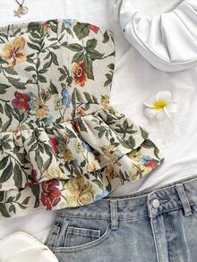 Soleia 女士印花叠层吊带无袖上衣 - 彩色 - 查看 4