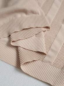 RONVEXI Camiseta de punto de manga corta con media cremallera, de unicolor y versátil, para hombre