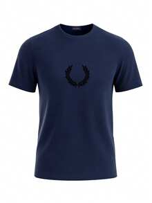 Fred Perry Men's T-Shirt Navy Blue - Blue - View 1
