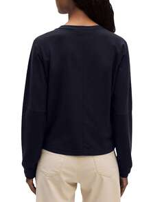 Tommy Hilfiger Original Women's Long Sleeve Shirt Navy Blue - Blue - View 2